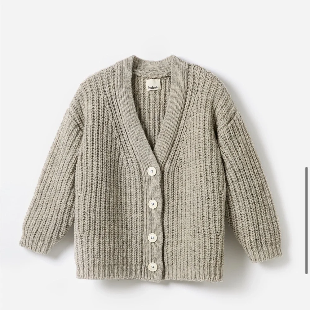 Babaa cardigan no19 mini in mist - Picture 5 of 9